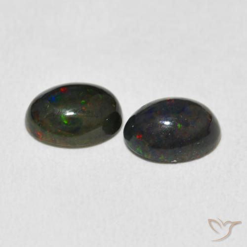 Gemme di Opale Multicolore naturale da 1.64 ct, Ovale, Opaco