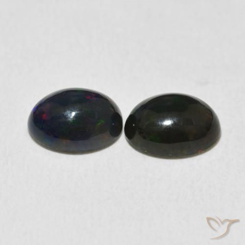 Gemme di Opale Multicolore naturale da 1.58 ct, Ovale, Opaco