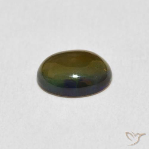 Opale Multicolore naturale da 0.80 ct, Ovale, Opaco