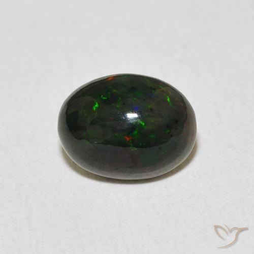 1.13ct Naturale Multicolore Opale, Ovale, Opaco