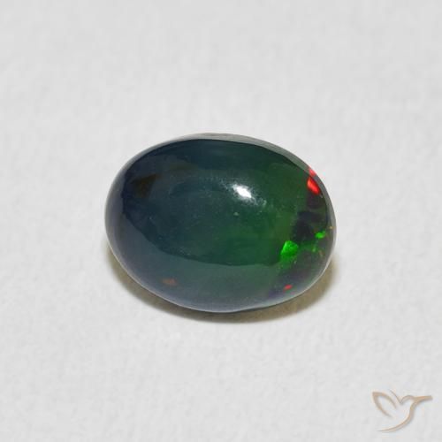 Opale Multicolore naturale da 0.82 ct, Ovale, Opaco