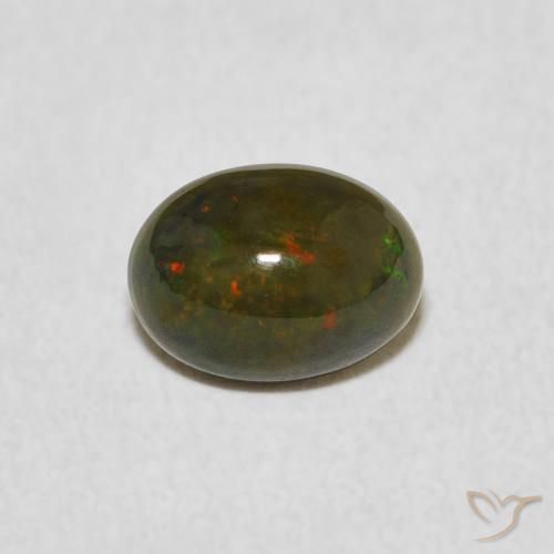 0.51ct Naturale Multicolore Opale, Ovale, Opaco