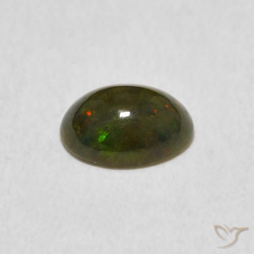 Opale Multicolore naturale da 0.51 ct, Ovale, Opaco