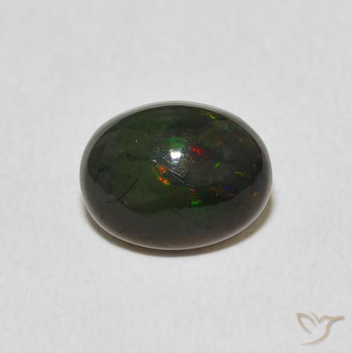 1.21ct Naturale Multicolore Opale, Ovale, Opaco