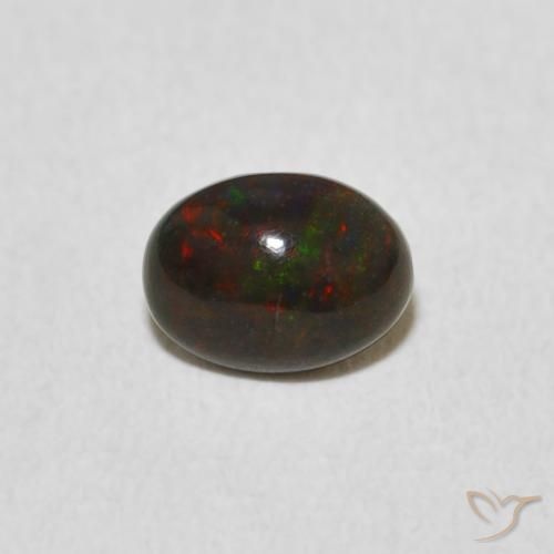 0.46ct Naturale Multicolore Opale, Ovale, Opaco