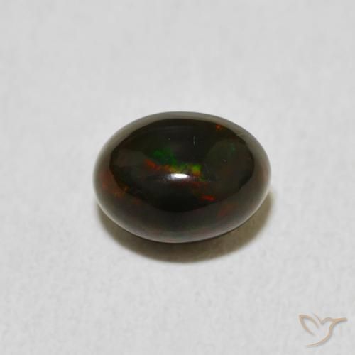 0.67ct Naturale Multicolore Opale, Ovale, Opaco, Photo A