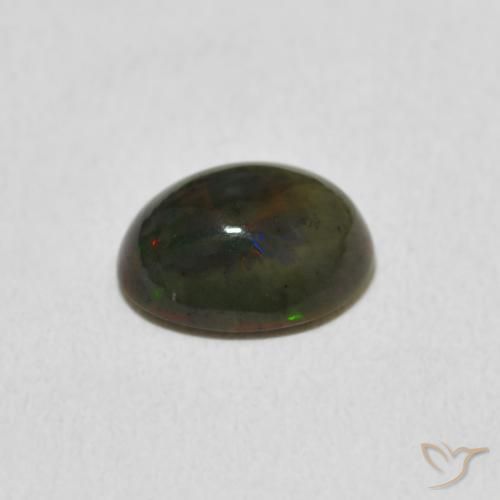 Opale Multicolore naturale da 1.24 ct, Ovale, Opaco
