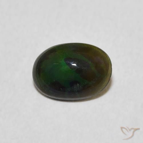 0.37ct Naturale Multicolore Opale, Ovale, Opaco
