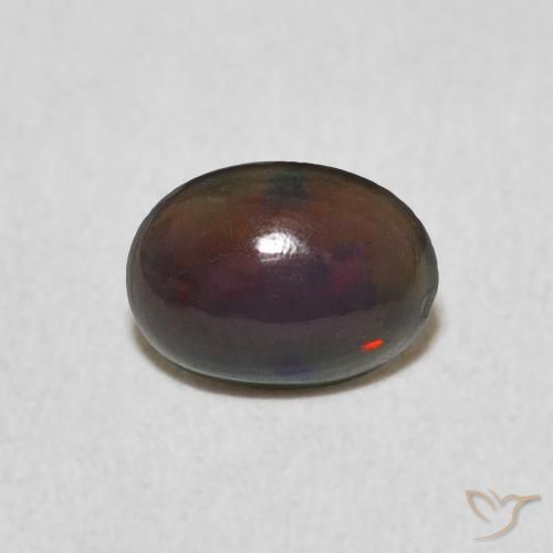 0.38ct Naturale Multicolore Opale, Ovale, Opaco