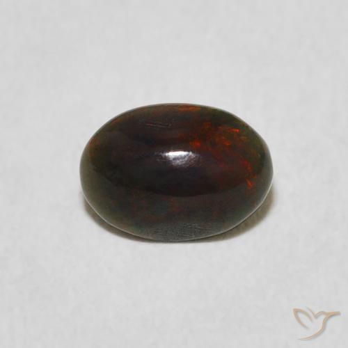 0.46ct Naturale Multicolore Opale, Ovale, Opaco