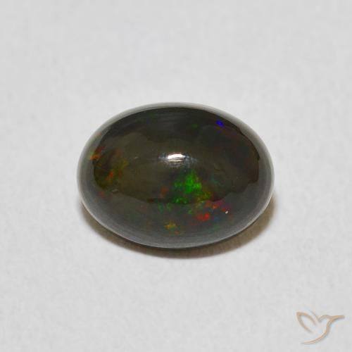 0.95ct Naturale Multicolore Opale, Ovale, Opaco