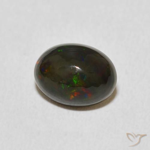 Opale Multicolore naturale da 0.95 ct, Ovale, Opaco