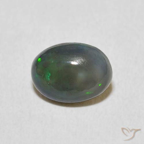 0.89ct Naturale Multicolore Opale, Ovale, Opaco