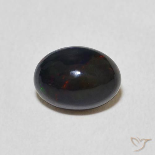 0.91ct Naturale Multicolore Opale, Ovale, Opaco