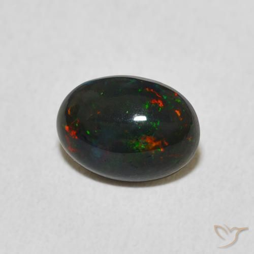 Opale Multicolore naturale da 0.68 ct, Ovale, Opaco
