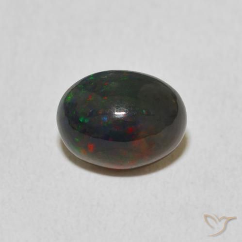 1.17ct Naturale Multicolore Opale, Ovale, Opaco