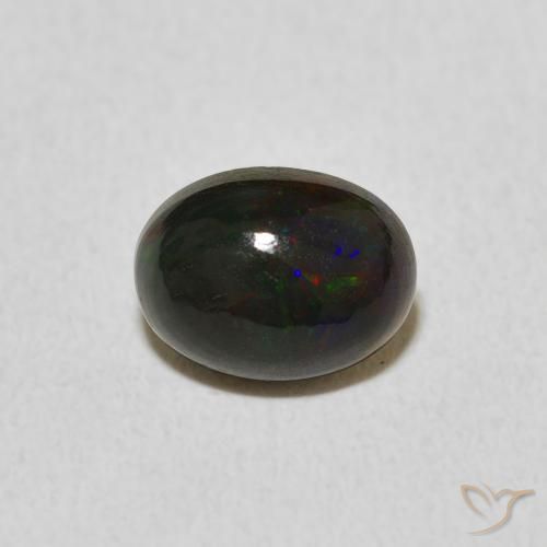 1.03ct Naturale Multicolore Opale, Ovale, Opaco
