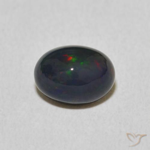 0.99ct Naturale Multicolore Opale, Ovale, Opaco
