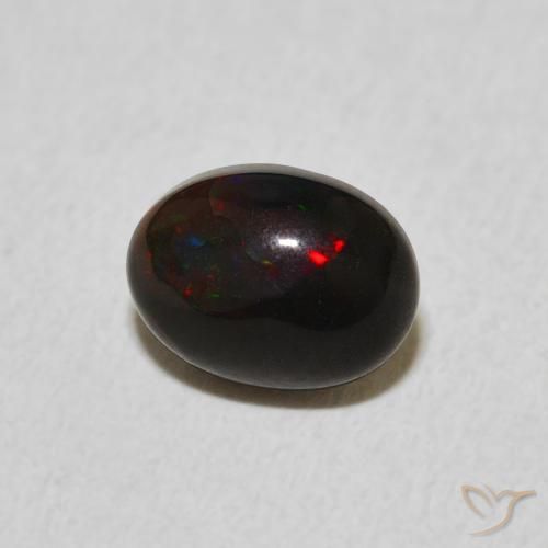 Opale Multicolore naturale da 0.87 ct, Ovale, Opaco