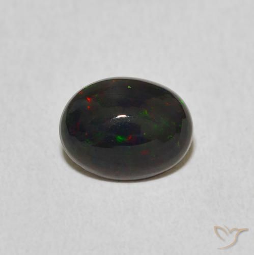 0.95ct Naturale Multicolore Opale, Ovale, Opaco
