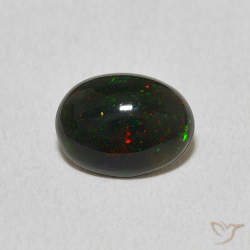 0.58ct Naturale Multicolore Opale, Ovale, Opaco