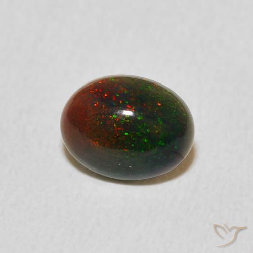 Opale Multicolore naturale da 0.51 ct, Ovale, Opaco