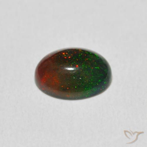 Opale Multicolore naturale da 0.51 ct, Ovale, Opaco