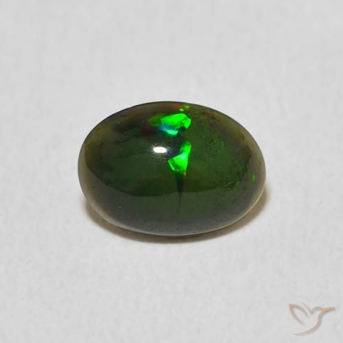 0.58ct Naturale Multicolore Opale, Ovale, Opaco