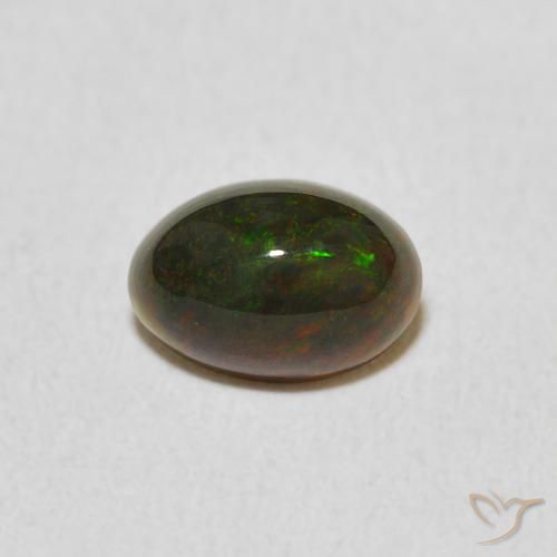 0.62ct Naturale Multicolore Opale, Ovale, Opaco