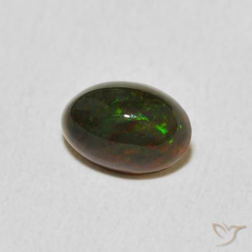Opale Multicolore naturale da 0.62 ct, Ovale, Opaco