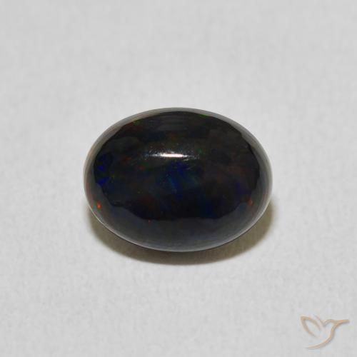 1.23ct Naturale Multicolore Opale, Ovale, Opaco