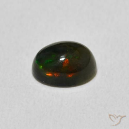 Opale Multicolore naturale da 0.77 ct, Ovale, Opaco