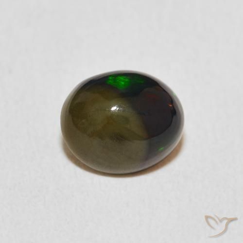 1.29ct Naturale Multicolore Opale, Ovale, Opaco
