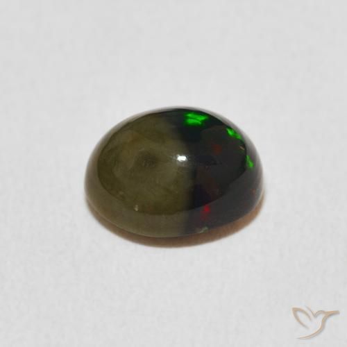 Opale Multicolore naturale da 1.29 ct, Ovale, Opaco
