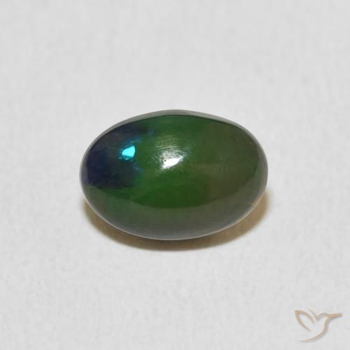 0.91ct Naturale Multicolore Opale, Ovale, Opaco