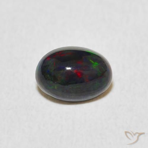 0.46ct Naturale Multicolore Opale, Ovale, Opaco