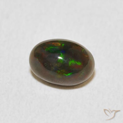 Opale Multicolore naturale da 0.53 ct, Ovale, Opaco