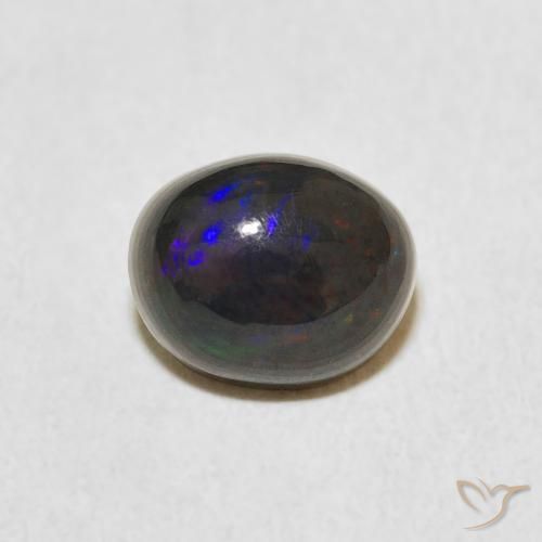 0.91ct Naturale Multicolore Opale, Ovale, Opaco, Photo A