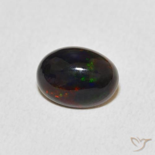 Opale Multicolore naturale da 0.77 ct, Ovale, Opaco