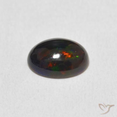 Opale Multicolore naturale da 0.77 ct, Ovale, Opaco