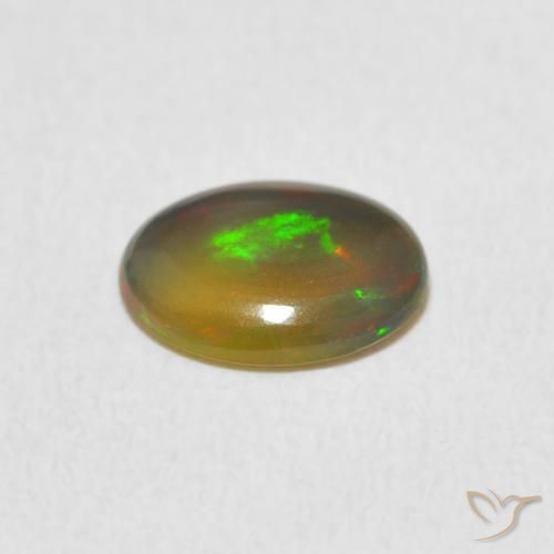 Opale Multicolore naturale da 0.81 ct, Ovale, Opaco