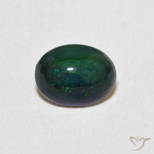 1.06ct Naturale Multicolore Opale, Ovale, Opaco