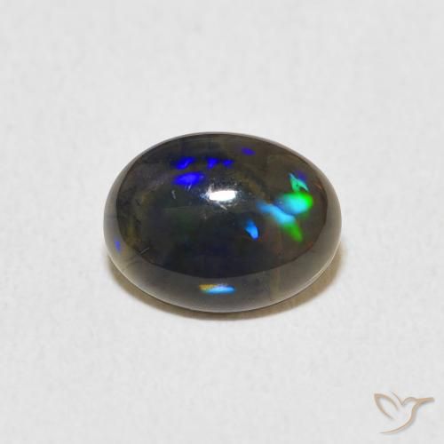 0.61ct Naturale Multicolore Opale, Ovale, Opaco