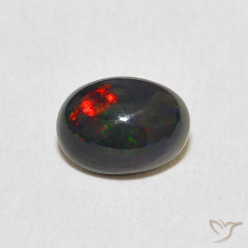 0.85ct Naturale Multicolore Opale, Ovale, Opaco