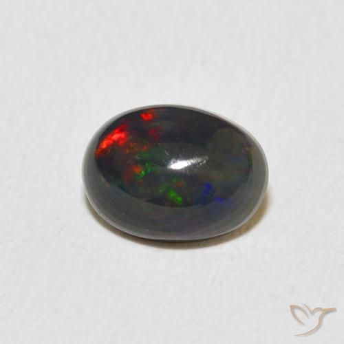 Opale Multicolore naturale da 0.85 ct, Ovale, Opaco
