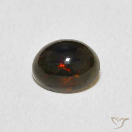 0.66ct Naturale Multicolore Opale, Ovale, Opaco