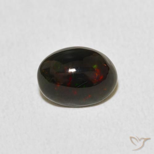 0.64ct Naturale Multicolore Opale, Ovale, Opaco