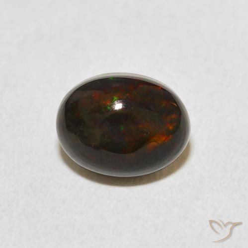 1.39ct Naturale Multicolore Opale, Ovale, Opaco