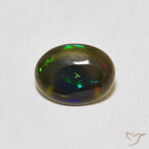 0.70ct Naturale Multicolore Opale, Ovale, Opaco