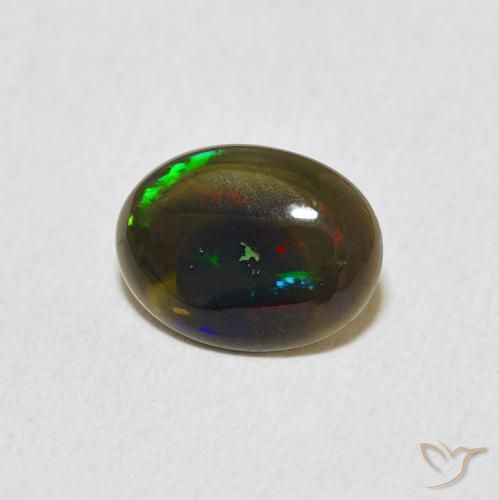 Opale Multicolore naturale da 0.70 ct, Ovale, Opaco
